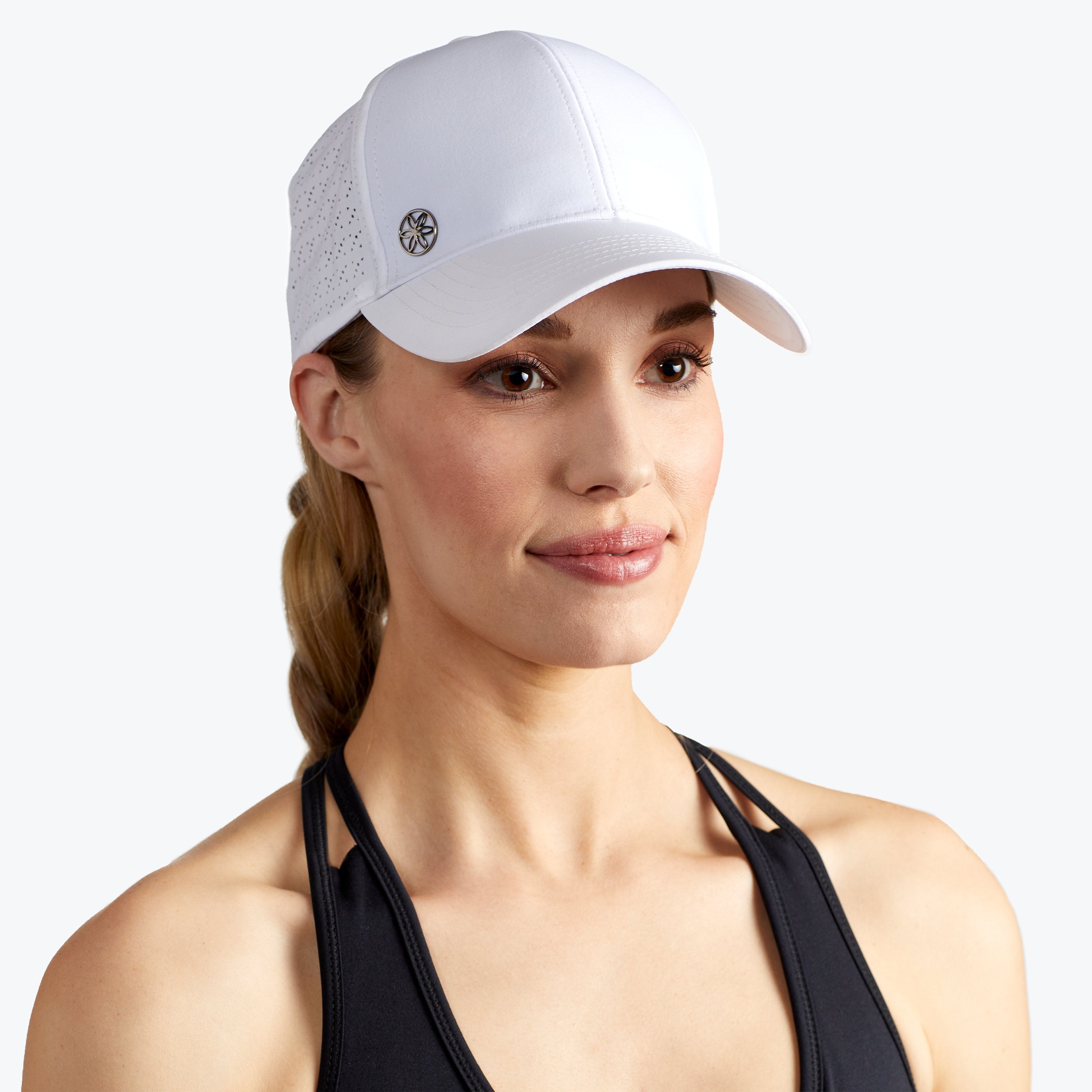 Cruiser Breathable Nova Hat white on model front view